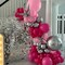 30PCS Pink and Silver Balloons – 12" Hot Pink, Macaron Pink, Pearl Pink, Silver & Confetti Balloons with Ribbon for Girls Birthday, Bridal Shower, Baby Shower, Wedding & 2025 Graduation Party Decorations (Pink Silver)